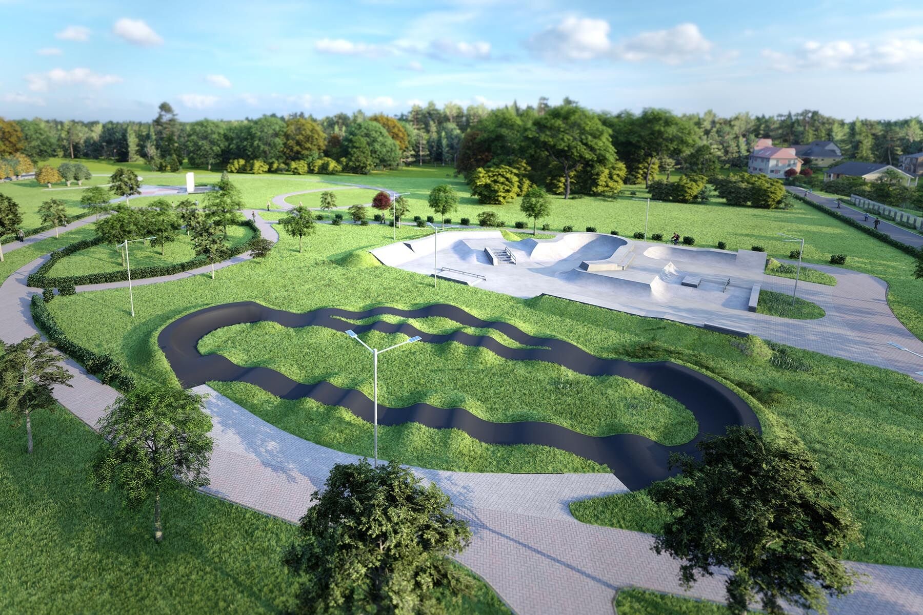 Action-sports park concept