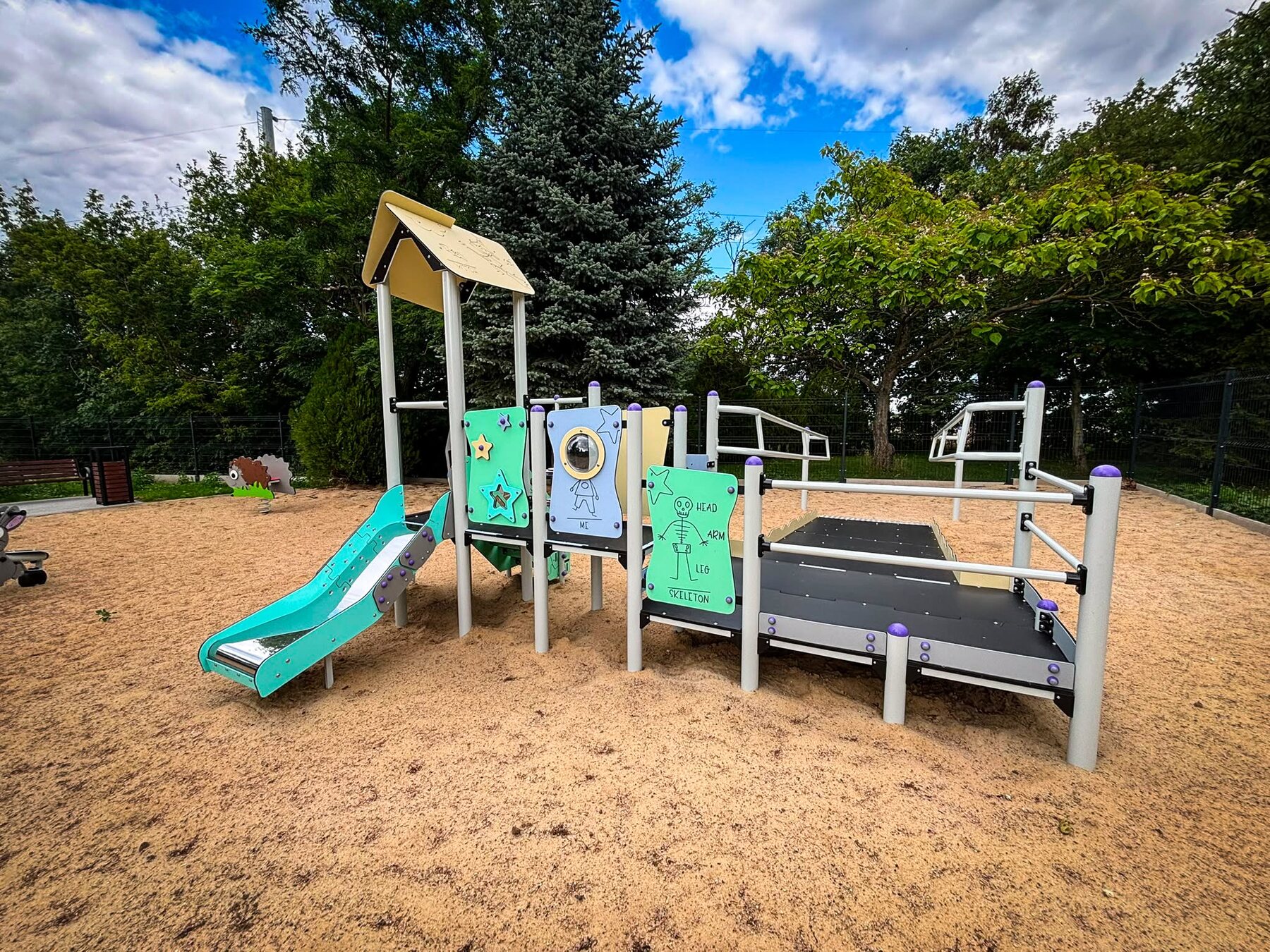 Inclusive SIMBA playground with accessible ramp
