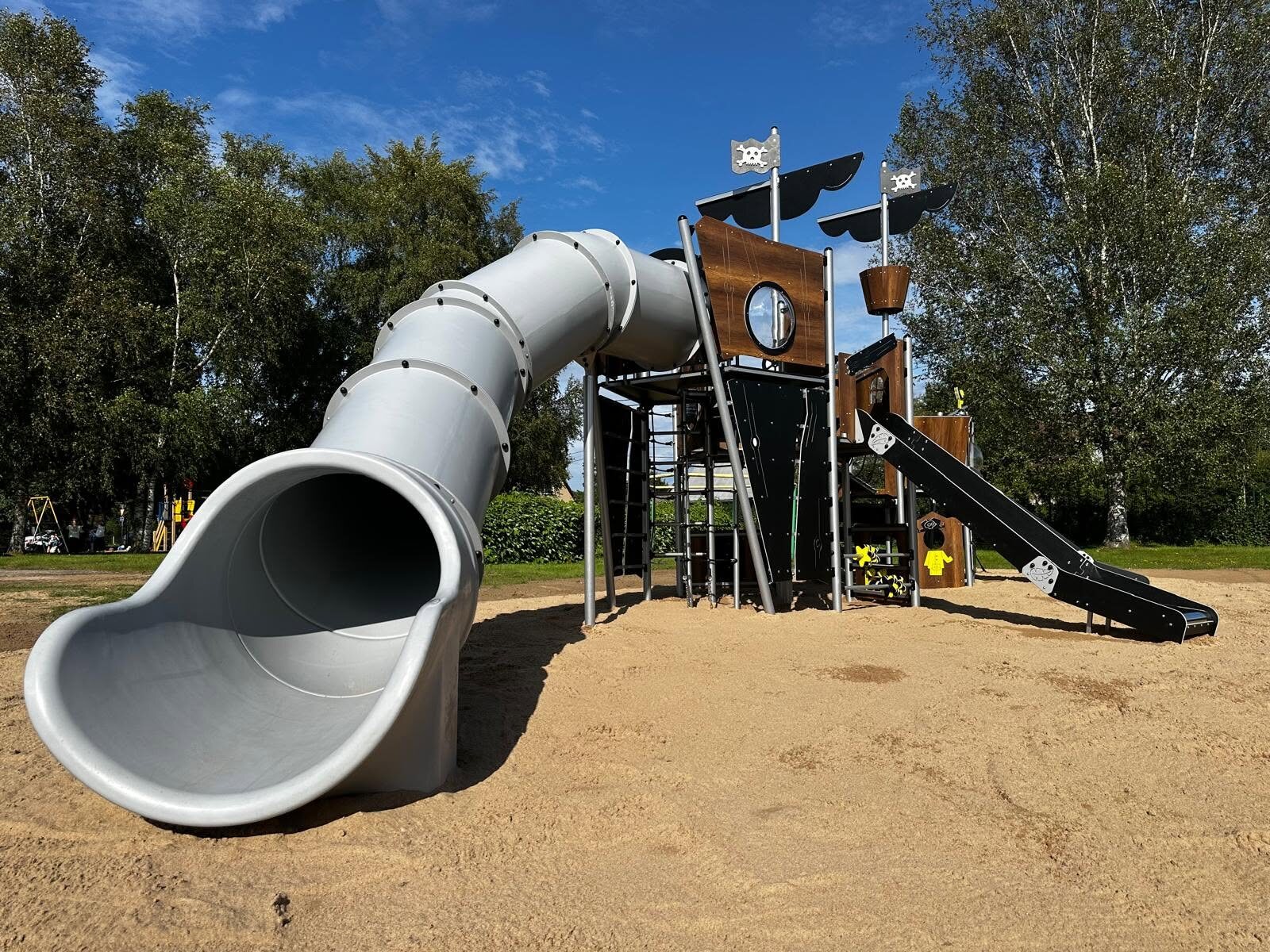 SIMBA playground with a pirate-themed play structure